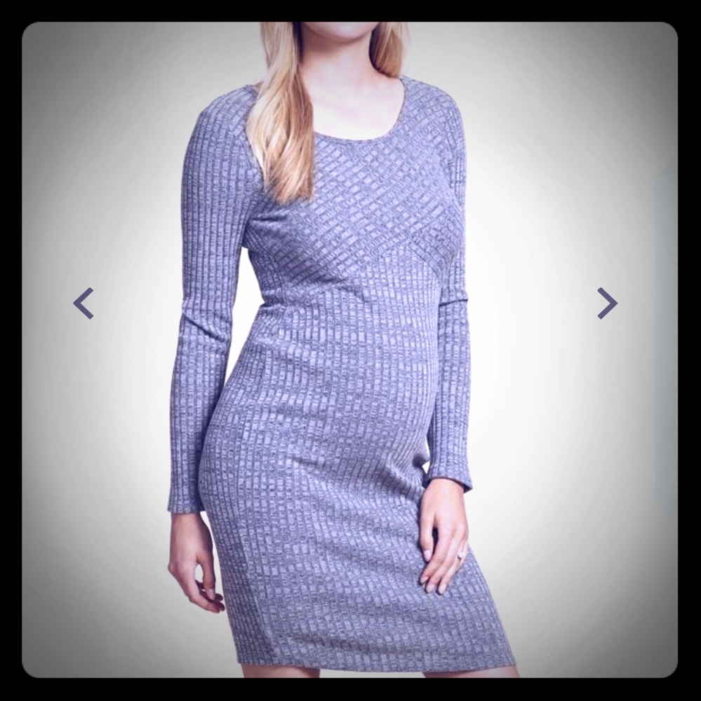 Jessica Simpson Rib Knit Maternity Dress